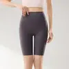 Shorts de Fitness Yoga de Secado Rápido de Cintura Alta, Alternativa Lulu, Pantalones Cortos de Verano de Cinco Puntos Tiburón, Leggings que No Requieren Usar Ropa Interior