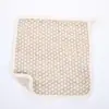Bolsa de Sabão com Cordão de Algodão, Linho e Juta do Fabricante, Rede Espumante para Sabão Artesanal Doméstico, Toalha de Banho de Cânhamo Qq, Toalha de Limpeza