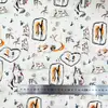 Tela 100% Algodón 40 Hilos Estampado Digital Abstracto Dopamina Vestido de Gato Ropa Infantil Camisa de Mujer Tela para Ropa de Estar