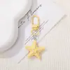 Llavero Creativo Lindo de Dibujos Animados Estrella de Mar Hebilla para Puerta Accesorios de Joyería DIY Regalos Culturales y Creativos Amuletos para Bolsos Amuletos de Cuentas Perler