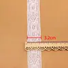 Accesorios de Encaje Hueco de Algodón Puro Se Pueden Teñir Venta al por Mayor Manteles Decorativos Accesorios de Decoración Textil para el Hogar Encaje Blanco