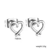 Pendientes Huecos Populares en Forma de Corazón de Amazon, Pendientes de Corazón con Diseño de Nicho, Pendientes de Acero Inoxidable Chapados en Oro de 18 Quilates