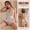 Elegancia campana lencería sexy amor sexy sirvienta delantal caliente uniforme de rol de pasión traje F61