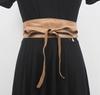 Cinto largo feminino elegante para todos os estilos, vestido corta-vento decorativo, estilo coreano, retrô, moderno, laço de renda, selo de cintura