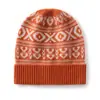 Gorro de punto de cachemira jacquard a rayas estilo coreano, nueva colección otoño/invierno, simple y versátil, grueso y cálido, perfecto para el clima frío