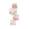 Estilo Francés Crema Pasillo de Entrada Pintura Decorativa Mariposa Rosa Vestíbulo Directamente Frente a la Puerta Pintura de Pared Sensación de Alta Gama Sala de Estar Lámpara de Pared Pintura