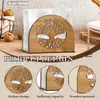 Porta Servilletas de Madera con Diseño de Gato Hueco Transfronterizo, Caja de Almacenamiento de Servilletas para Mesa de Restaurante, Adorno Decorativo de Animal Lindo para Mesa