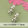 Estilo Ins Transfronterizo Diseño de Nicho Exquisitos Pendientes de Zirconio Hojas Retorcidas Anillo DIY Pendientes Accesorios de Material para Pendientes