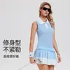 Top Polo Esportivo Sem Manga Fresco de Verão Colete para Uso Externo Camiseta Casual para Tênis Golfe Secagem Rápida Respirável