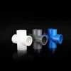 Conector de PVC personalizado de cuatro vías de diámetro igual, Accesorios para tuberías de cuatro vías planas de ingeniería de venta caliente transfronteriza, Accesorios de junta para tuberías de agua de plástico engrosado