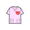 Uniforme de Enfermera Amazon Cuentas de Silicona Accesorios de Dibujos Animados Estetoscopio Accesorios de Bolígrafo con Cuentas Europeos y Americanos Estetoscopio en Forma de Corazón