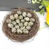 Cristal Natural Transfronterizo Mini 2cm Adornos de Huevo de Pájaro Ágata Jade Huevo de Mineral de Amoy Decoración de Huevo de Pascua