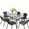 Mesas y sillas de exterior, muebles de patio, asientos al aire libre, resistentes al agua y al sol, juegos de té para jardín y patio, mesas de centro plegables para exteriores, balcón pequeño