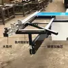 Accesorios para sierra material de valla de aluminio soporte para rack sierra de mesa deslizante para carpintería guía de valla para sierra de corte máquina de corte brazo oscilante en voladizo móvil extractor de núcleo