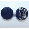 Bola de Navidad Afelpada de 8CM Adorno para Árbol de Navidad Bola de Plástico Pintada Decoración Navideña con Pedrería Bola de Navidad Afelpada