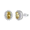Traje Serie S925 Joyería de Plata de Ley Zirconia Viva Collar Hermoso Pendientes de Boda Anillo Destellante Precio al por Mayor