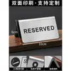 Tarjetas de Mesa Reservada, Señales de Número de Mesa, Tarjetas con Soporte Metálico de Acero Inoxidable para Mesas de Comedor de Restaurante, Señales de No Fumar
