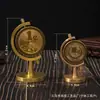Nova Decoração de Mesa de Escritório de Alto Padrão Giratória para Alívio de Estresse Mesa de Chá de Latão Meta de Um Bilhão