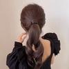 Wig hair band ponytail hair rope girl hair tie hair rope rubber band high elastic durable adult leather cover headdress