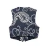 Conjunto de Dos Piezas para Mujer Europeo y Americano Transfronterizo Za Aliexpress Venta Caliente Top sin Mangas Estampado de Alta Calidad con Pantalones Cortos Casuales