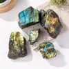 Adornos Naturales de Cristal Labradorita en Bruto al por Mayor Piedra de Cristal Luz de Luna Gris Piedra de Aromaterapia Piedra Difusora Piedra para Paisajismo de Acuario