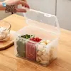 Caja de Almacenamiento Separada para Especias Cebolleta, Jengibre, Ajo, Canela Octagonal, Pimienta, Chile Seco, Pimienta, Recipiente para Especias, Caja Dividida para Granos