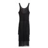 Nuevo vestido de punto de verano para mujer 2023 estilo europeo y americano con diseño de flecos al por mayor