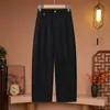 Pantalones de pierna ancha para mujer para madres, pantalones largos de primavera y otoño, cintura elástica elegante, corte holgado, pantalones casuales para mediana edad y personas mayores