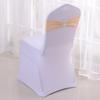 Lazo Elástico Sin Atar Transfronterizo Flor para Respaldo de Silla Decoración de Banquete Cinta de Boda Hotel Hebilla de Diamante Silla Cinta de Satén