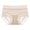 Pantaletas de seda sin costuras para mujer, de talle medio, con entrepierna antibacteriana, encaje, sexys, de alta gama, ultrafinas, secado rápido, tangas invisibles de seda helada