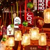 Letrero Decorativo de Madera Navideño Empaque Creativo para Regalo de Navidad Cuerda de Cáñamo Cuadros de Vaca Lavados Colgante de Letrero de Madera