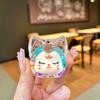 Agite o som do novo KiKi raposa garrafa de areia movediça saco cego chaveiro pingente bonito pequenos ornamentos decoração de mesa de escritório
