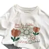 Camiseta de Verano Fina de Algodón para Mujer con Mangas Cortas y Estampado de Dibujos Animados, Corte Holgado, Tallas Grandes, Blanca, Estilo Vintage, Adelgazante, Top de Moda