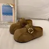 Mules Casuais Fechadas Confortáveis para Mulheres, Novidade Primavera 2026 Versátil Solado Grosso Macio Antiderrapante Estilo Birkenstock