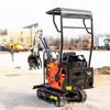 Estufa Viveiro Preparo de Solo e Valetas Máquina de Enxada Pequena Agrícola Modelo Mais Vendido Escavadeira a Diesel Pequena Escavadeira