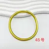 Pulsera de Silicona Brillante Europea y Americana Transfronteriza Nueva Placa Metálica Ligera Color Oro Foil 0.5 Pulsera de Silicona para Mujer