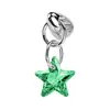 ¡Wow, Joyería para Piercing Personalizada Cabeza de Bala Estrella de Cinco Puntas Redonda Marquise Circonita Pendientes de Barra Recta F136 Aleación de Titanio