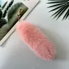 Colgante de imitación de piel de zorro accesorios para bolsos accesorios de felpa cola de zorro de imitación llavero de coche colgante en stock