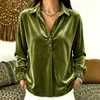 Otoño e Invierno 2026 Nuevo Transfronterizo Europeo y Americano Amazon Wish Comercio Exterior Camiseta de Manga Larga de Terciopelo Coreano Tops de Moda para Mujer