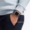 Adecuado para Apple Iwatch5/6/7 Correa de Cuero Inteligente para Reloj Apple Banda de Muñeca para Reloj de Piel de Vaca de Primera Capa de Grado Militar