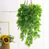Planta Artificial Transfronteiriça Folha de Tartaruga Trepadeira Pendurada na Parede Planta Verde Planta Trepadeira Artificial Fundo de Planta Decoração Interna e Externa para Casa