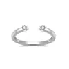 Anillo de Zirconia Individual, Anillo Geométrico Liso, Anillo para Dedo Índice Trayectoria de Meteoro, Estilo Nicho Anillo de Propuesta Confesión de Un Diamante