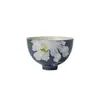 Taza de Té de Cerámica con Loto de Tinta Pintada a Mano Ino Kiyosong, Taza Corazón de Pollo Pastel Bajo Esmalte de Jingdezhen, Taza de Té Personal Estilo Chino