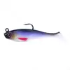Isca macia de peixe embrulhado em chumbo fábrica atacado Luya isca t-cauda cabeça de chumbo forma de peixe 8cm9g Luya biônico único gancho peixe embrulhado em chumbo