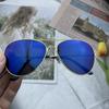 Óculos de proteção clássicos com filme refletivo colorido, óculos de sol vintage coloridos, óculos de sol da moda Coringa, atacado de fábrica