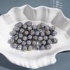 Plata Antigua Gris Perforada Luna Fría Galvanizada Agujero Recto Cuentas Sueltas Cuentas Checas DIY Cadena para Teléfono