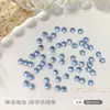 Pedras Strass de Fundo Plano Flor de Ameixa para Nail Art, Pequenas Flores Coloridas Brilhantes Decorações de Unhas, Unhas Brancas e Rosas, Strass K9 Atacado