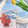 Presilha BB Sanrio Transparente fofa de desenho animado coração de menina grampo de cabelo para franja de estudante presilha de borda acessórios de cabelo doces grampo de cabelo