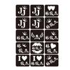 Adesivos de Glitter para Show de Jacky Cheung Adesivos de Tatuagem para Festival de Música Adesivos Vazados Ins de Celebridades de Alta Qualidade Modelo