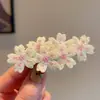 Pinzas para el Cabello Bordadas con Flores para Niñas Nuevas de Alta Gama Pinzas BB para Flequillo Lateral para Niñas y Bebés Lindos Accesorios para el Cabello